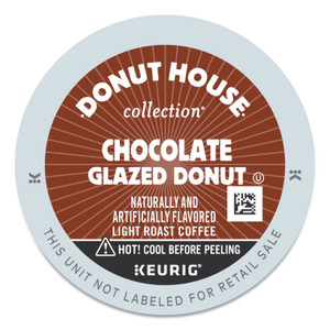 Donut House Chocolate Glazed Donut Coffee K-Cups, 24/Box View Product Image