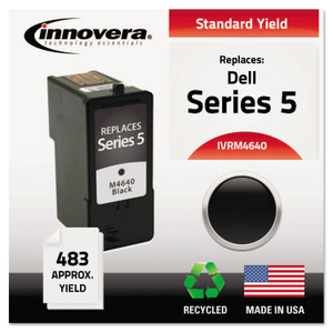 Innovera Remanufactured Black High-Yield Ink, Replacement for Dell Series 5 (M4640), 483 Page-Yield View Product Image