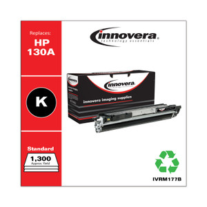 Innovera Remanufactured Black Toner, Replacement for HP 130A (CF350A), 1,300 Page-Yield View Product Image