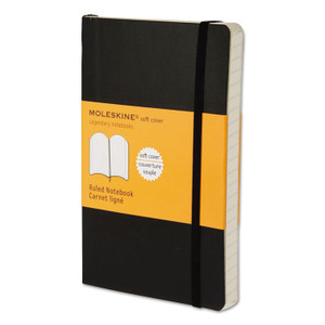 Moleskine Classic Softcover Notebook, Narrow Rule, Black Cover, 5.5 x 3.5, 192 Sheets View Product Image