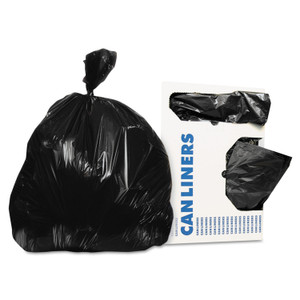 Heritage Low-Density Can Liners, 12-16 gal, 0.35 mil, 24 x 32, Black, 1,000/Carton View Product Image