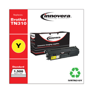 Innovera Remanufactured Yellow Toner, Replacement for Brother TN310Y, 1,500 Page-Yield View Product Image