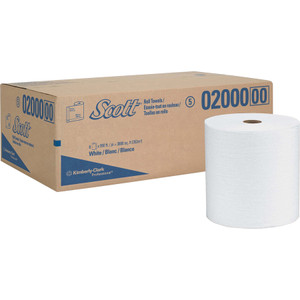 Scott Essential High Capacity Hard Roll Towel, 1.75" Core, 8 x 950ft, White,6 Rolls/CT View Product Image