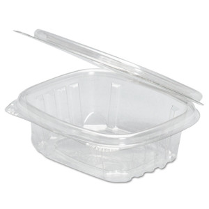 Genpak Clear Hinged Deli Container, 32oz, 7 1/4 x 6 2/5 x 2 5/8, 100/Bag, 2 Bags/Carton View Product Image