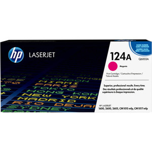 HP 124A, (Q6003A) Magenta Original LaserJet Toner Cartridge View Product Image