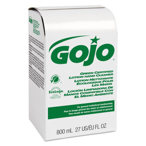 GOJO Green Certified Lotion Hand Cleaner 800mL Bag-in-Box Refill, Light Floral Scent, Refill View Product Image