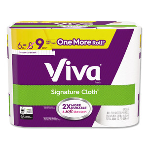 Viva Choose-a-Size Big Roll Towels, White, 11 x 6.2, 100/Roll, 32 Roll/Carton View Product Image