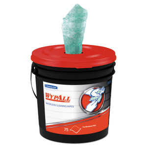 WypAll Waterless Cleaning Wipes, Cloth, 9 x 12, 75/Bucket View Product Image