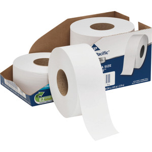 Georgia Pacific Professional White Jumbo Bathroom Tissue, Septic Safe, 2-Ply, 3 1/2 x 1000 ft, 4/Carton View Product Image