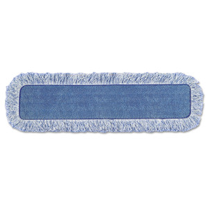 Rubbermaid Commercial High Absorbency Mop Pad, Nylon/Polyester Microfiber, 18" Long, Blue View Product Image