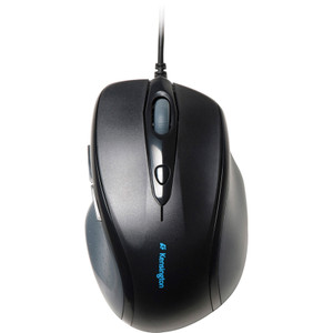 Kensington Pro Fit Wired Full-Size Mouse, USB 2.0, Right Hand Use, Black View Product Image