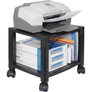 Kantek Mobile Printer Stand, Two-Shelf, 17w x 13.25d x 14.13h, Black View Product Image