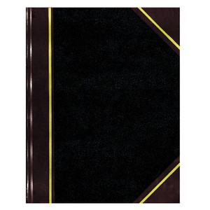 National Texthide Record Book, Black/Burgundy, 150 Green Pages, 10 3/8 x 8 3/8 View Product Image