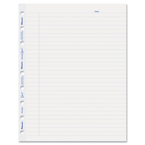 Blueline MiracleBind Ruled Paper Refill Sheets, 9-1/4 x 7-1/4, White, 50 Sheets/Pack View Product Image