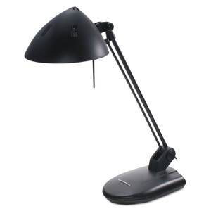 Ledu High-Output Three-Level Halogen Desk Lamp, 6.75"w x 9"d x 20.25"h, Matte Black View Product Image