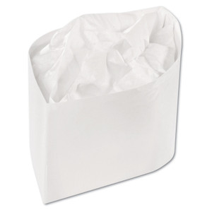AmerCareRoyal Classy Cap, Crepe Paper, White, Adjustable, One Size, 100 Caps/Pk, 10 Pks/Carton View Product Image