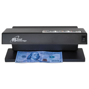Royal Sovereign Ultraviolet Counterfeit Detector, U.S. Currency, 10.6" x 4.7" x 4.7", Black View Product Image