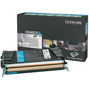 Lexmark C5340CX Return Program Extra High-Yield Toner, 7000 Page-Yield, Cyan View Product Image