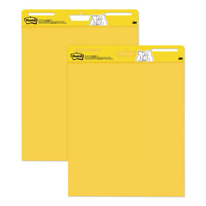 Post-it Easel Pads Super Sticky Self Stick Easel Pads, 25 x 30, Yellow, 30 Sheets, 2 Pads/Pack View Product Image