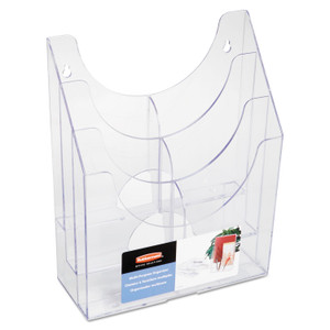 Rubbermaid Optimizers Multipurpose Six-Pocket Organizer, 9.75w x 4.25d x 12h, Clear View Product Image