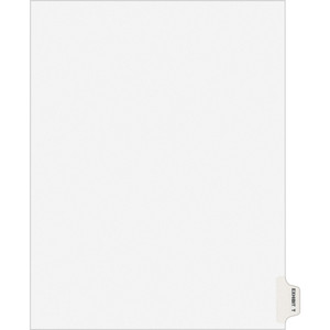 Avery-Style Preprinted Legal Side Tab Divider, Exhibit T, Letter, White, 25/Pack, (1390) View Product Image