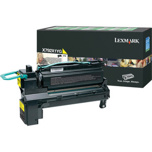 Lexmark X792X1YG Return Program Extra High-Yield Toner, 20000 Page-Yield, Yellow View Product Image