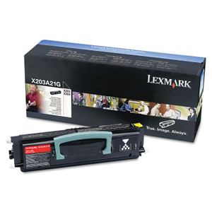 Lexmark X203A11G Return Program Toner, 2500 Page-Yield, Black View Product Image