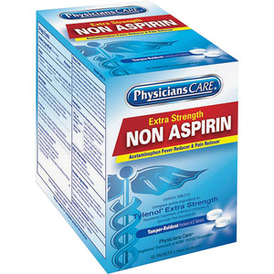 PhysiciansCare Non Aspirin Acetaminophen Medication, Two-Pack, 50 Packs/Box View Product Image