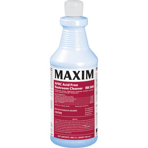 Maxim AFBC Acid Free Restroom Cleaner, Fresh Scent, 32 oz Bottle, 12/Carton View Product Image
