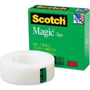 Scotch Magic Tape Refill, 1" Core, 0.75" x 83.33 ft, Clear View Product Image