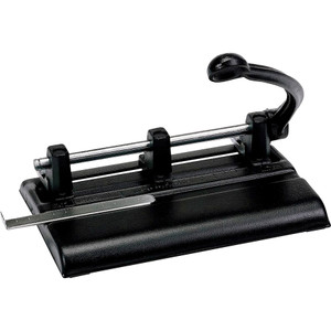 Master 40-Sheet Lever Action Two- to Seven-Hole Punch, 13/32" Holes, Black View Product Image