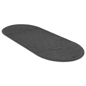 Guardian EcoGuard Diamond Floor Mat, Double Fan, 48 x 96, Charcoal View Product Image