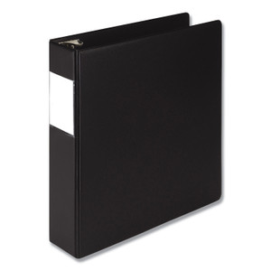 Samsill Earth's Choice Round Ring Reference Binder, 3 Rings, 2" Capacity, 11 x 8.5, Black View Product Image