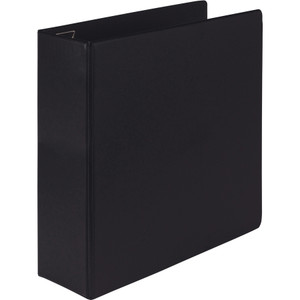 Samsill Earth's Choice Biobased Locking D-Ring Reference Binder, 3 Rings, 4" Capacity, 11 x 8.5, Black View Product Image