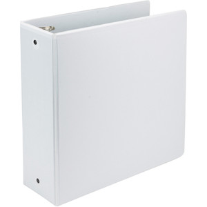 Samsill Earth's Choice Biobased Economy Round Ring View Binders, 3 Rings, 4" Capacity, 11 x 8.5, White View Product Image