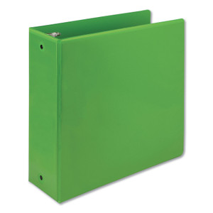 Samsill Earth's Choice Biobased Economy Round Ring View Binders, 3 Rings, 4" Capacity, 11 x 8.5, Lime View Product Image