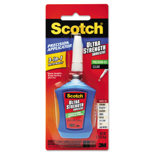 Scotch Maximum Strength All-Purpose Ultra Strength Adhesive, 0.14 oz, Dries Clear View Product Image