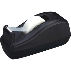 Scotch Deluxe Desktop Tape Dispenser, Attached 1" Core, Heavily Weighted, Black View Product Image