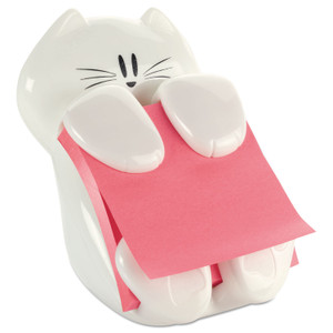 Post-it Pop-up Notes Super Sticky Pop-Up Note Dispenser Cat Shape, 3 x 3, White View Product Image