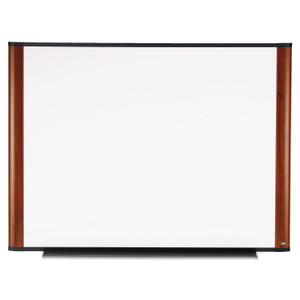 3M Melamine Dry Erase Board, 48 x 36, Mahogany Frame View Product Image