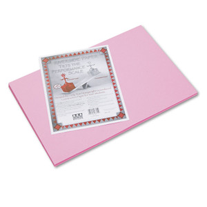 Pacon Riverside Construction Paper, 76lb, 12 x 18, Pink, 50/Pack View Product Image