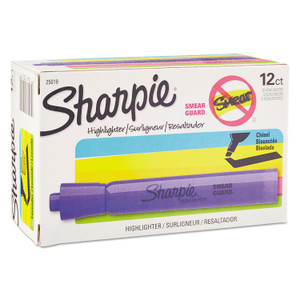 Sharpie Tank Style Highlighters, Chisel Tip, Lavender, Dozen View Product Image