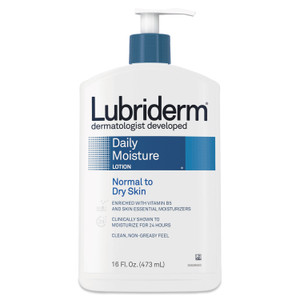 Lubriderm Skin Therapy Hand and Body Lotion, 16 oz Pump Bottle, 12/Carton View Product Image