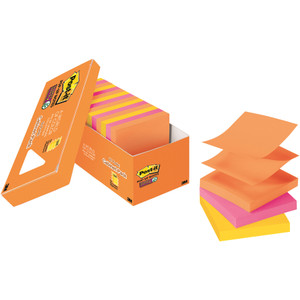 Post-it Pop-up Notes Super Sticky Pop-up 3 x 3 Note Refill, Rio de Janeiro, 90 Notes/Pad, 18 Pads/Pack View Product Image