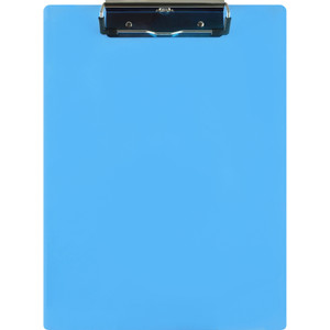 Saunders Acrylic Clipboard, 1/2" Capacity, Holds 8-1/2w x 12h, Transparent Blue View Product Image