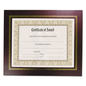 NuDell Leatherette Document Frame, 8-1/2 x 11, Burgundy, Pack of Two View Product Image