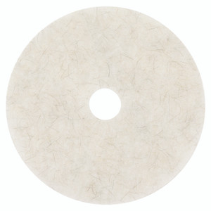 3M Ultra High-Speed Natural Blend Floor Burnishing Pads 3300, 27" Dia., White, 5/CT View Product Image