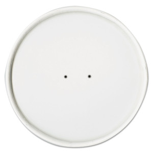 Dart Paper Lids for Food Containers, White, Vented, 25/Bag, 20 Bags/Carton View Product Image
