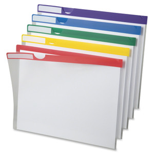 Pendaflex Clear Poly Index Folders, Letter Size, Assorted Colors, 10/Pack View Product Image