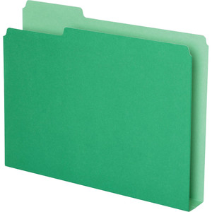 Pendaflex Double Stuff File Folders, 1/3-Cut Tabs, Letter Size, Green, 50/Pack View Product Image